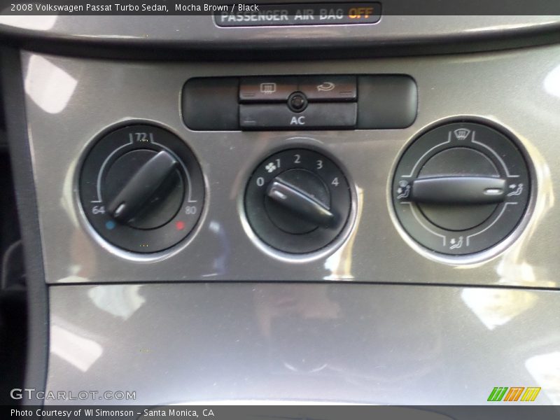 Mocha Brown / Black 2008 Volkswagen Passat Turbo Sedan