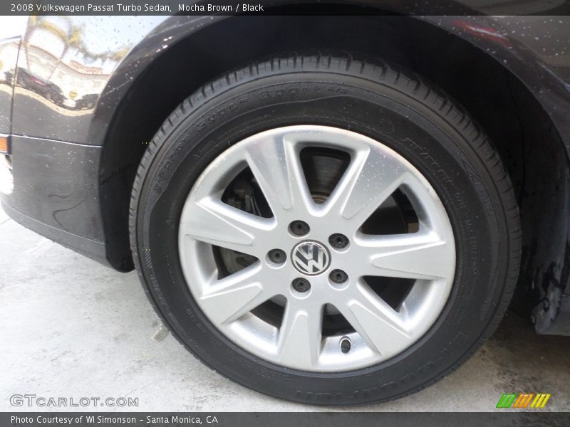 Mocha Brown / Black 2008 Volkswagen Passat Turbo Sedan