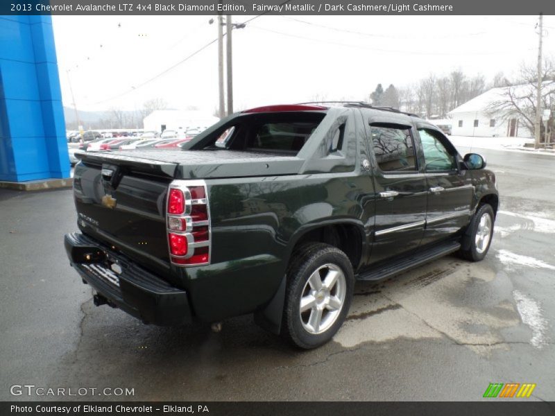 Fairway Metallic / Dark Cashmere/Light Cashmere 2013 Chevrolet Avalanche LTZ 4x4 Black Diamond Edition