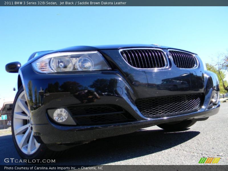 Jet Black / Saddle Brown Dakota Leather 2011 BMW 3 Series 328i Sedan