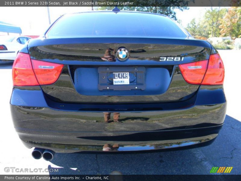 Jet Black / Saddle Brown Dakota Leather 2011 BMW 3 Series 328i Sedan