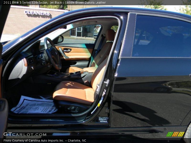 Jet Black / Saddle Brown Dakota Leather 2011 BMW 3 Series 328i Sedan