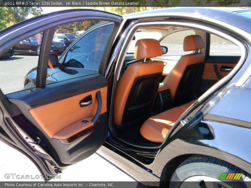 Jet Black / Saddle Brown Dakota Leather 2011 BMW 3 Series 328i Sedan