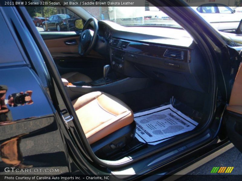 Jet Black / Saddle Brown Dakota Leather 2011 BMW 3 Series 328i Sedan
