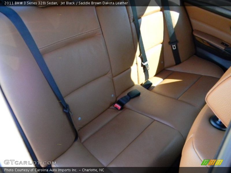 Jet Black / Saddle Brown Dakota Leather 2011 BMW 3 Series 328i Sedan