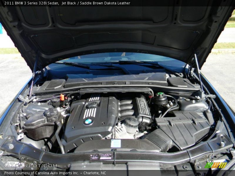 Jet Black / Saddle Brown Dakota Leather 2011 BMW 3 Series 328i Sedan
