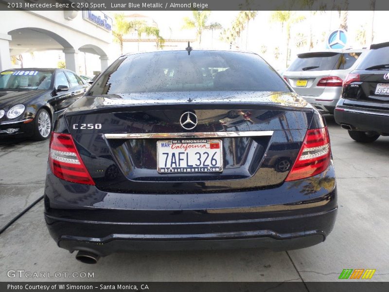 Lunar Blue Metallic / Almond Beige 2013 Mercedes-Benz C 250 Sport