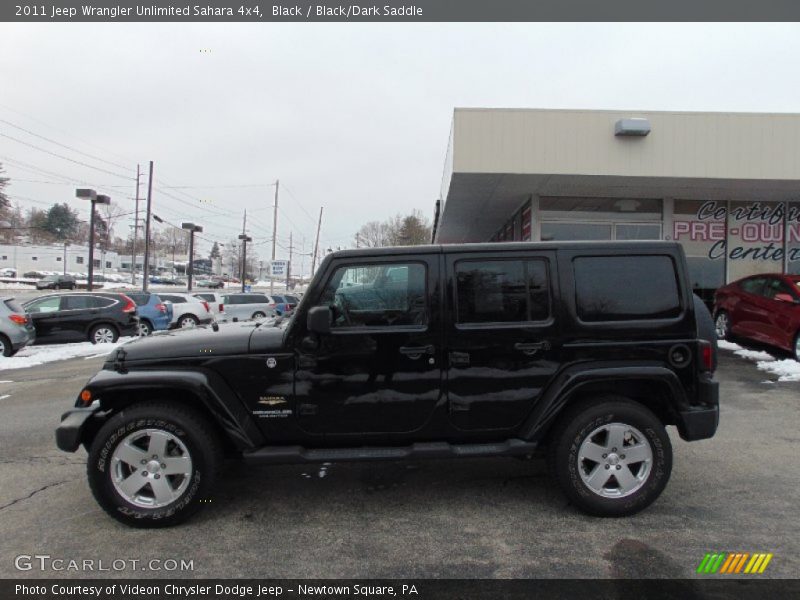 Black / Black/Dark Saddle 2011 Jeep Wrangler Unlimited Sahara 4x4