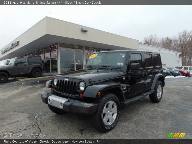 Black / Black/Dark Saddle 2011 Jeep Wrangler Unlimited Sahara 4x4