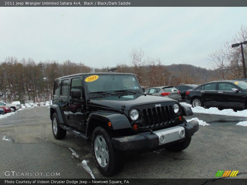 Black / Black/Dark Saddle 2011 Jeep Wrangler Unlimited Sahara 4x4