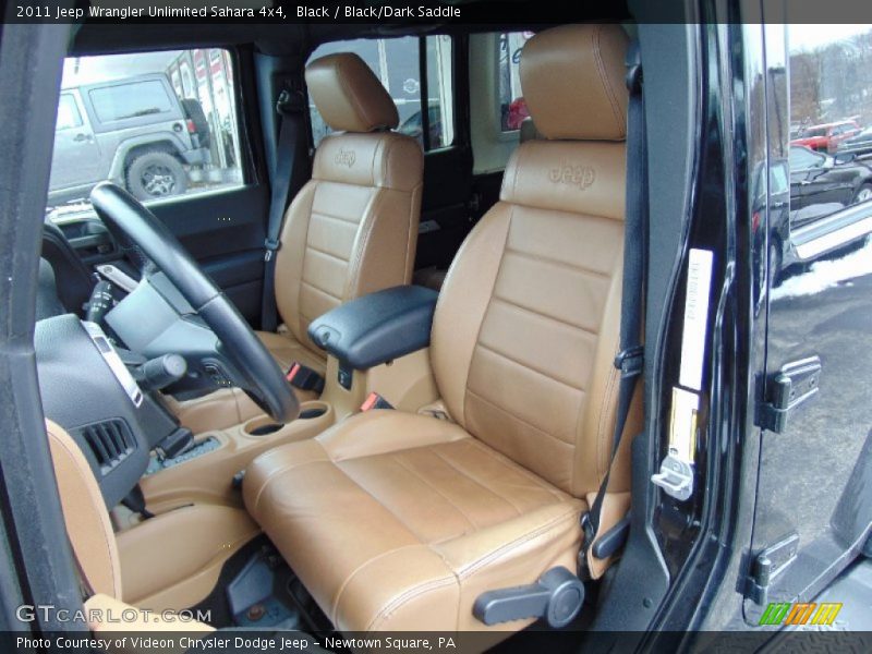 Black / Black/Dark Saddle 2011 Jeep Wrangler Unlimited Sahara 4x4