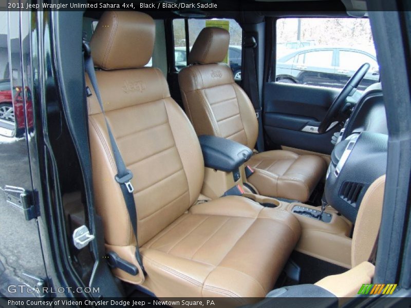 Black / Black/Dark Saddle 2011 Jeep Wrangler Unlimited Sahara 4x4