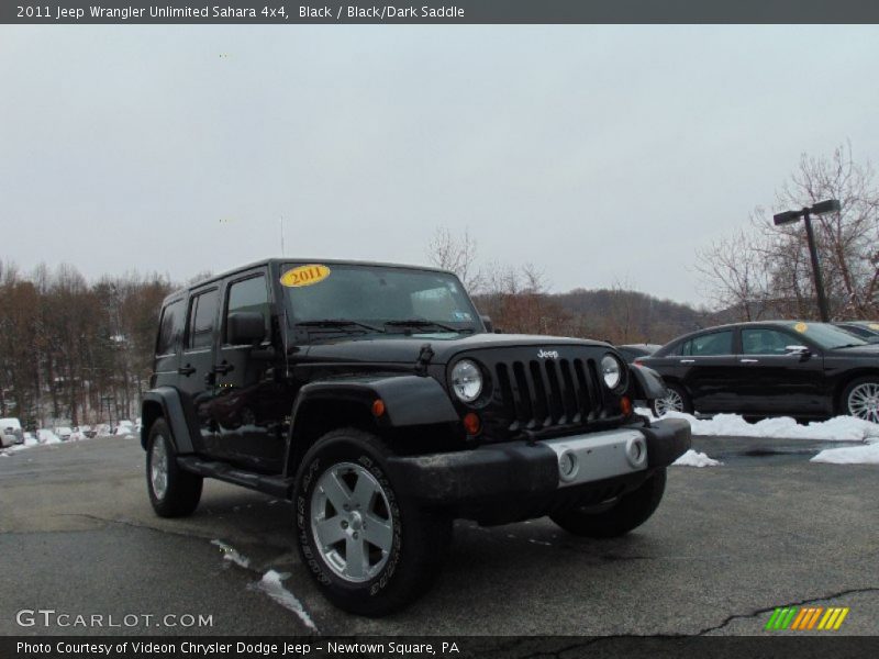 Black / Black/Dark Saddle 2011 Jeep Wrangler Unlimited Sahara 4x4