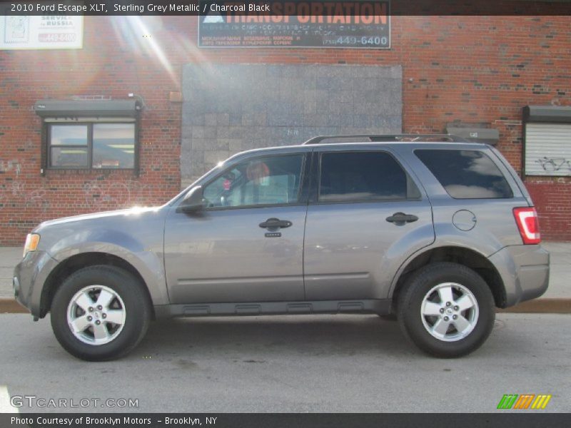 Sterling Grey Metallic / Charcoal Black 2010 Ford Escape XLT