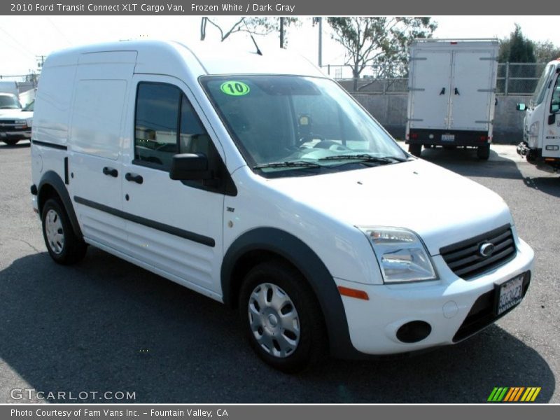 Frozen White / Dark Gray 2010 Ford Transit Connect XLT Cargo Van