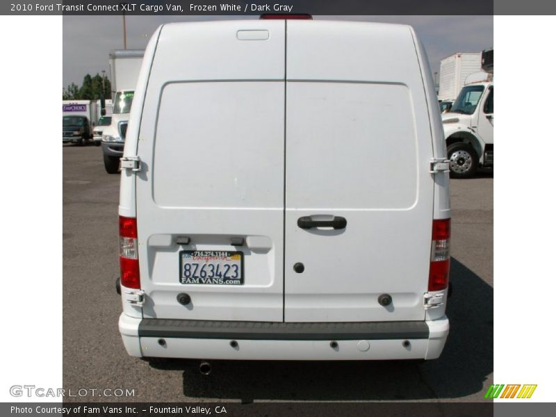 Frozen White / Dark Gray 2010 Ford Transit Connect XLT Cargo Van