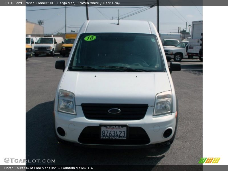 Frozen White / Dark Gray 2010 Ford Transit Connect XLT Cargo Van