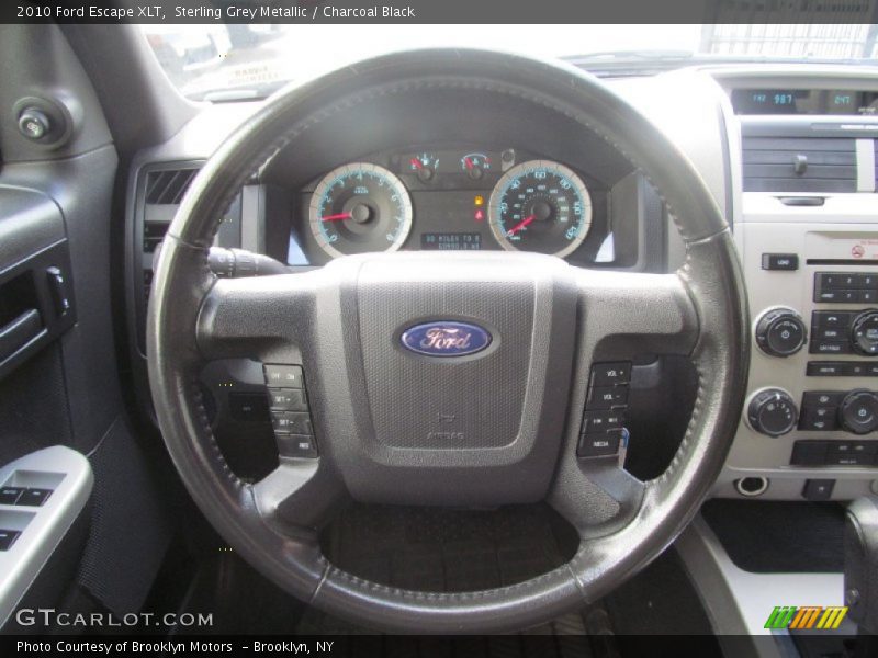 Sterling Grey Metallic / Charcoal Black 2010 Ford Escape XLT
