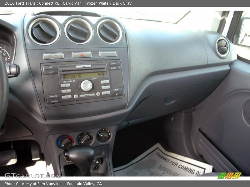 Frozen White / Dark Gray 2010 Ford Transit Connect XLT Cargo Van