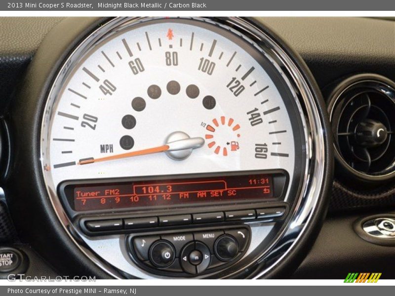 Midnight Black Metallic / Carbon Black 2013 Mini Cooper S Roadster