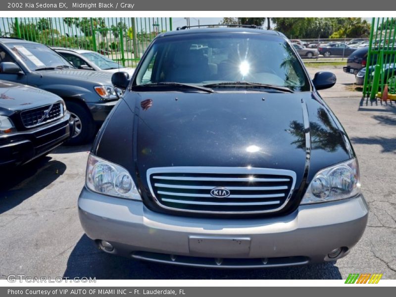 Midnight Black / Gray 2002 Kia Sedona EX