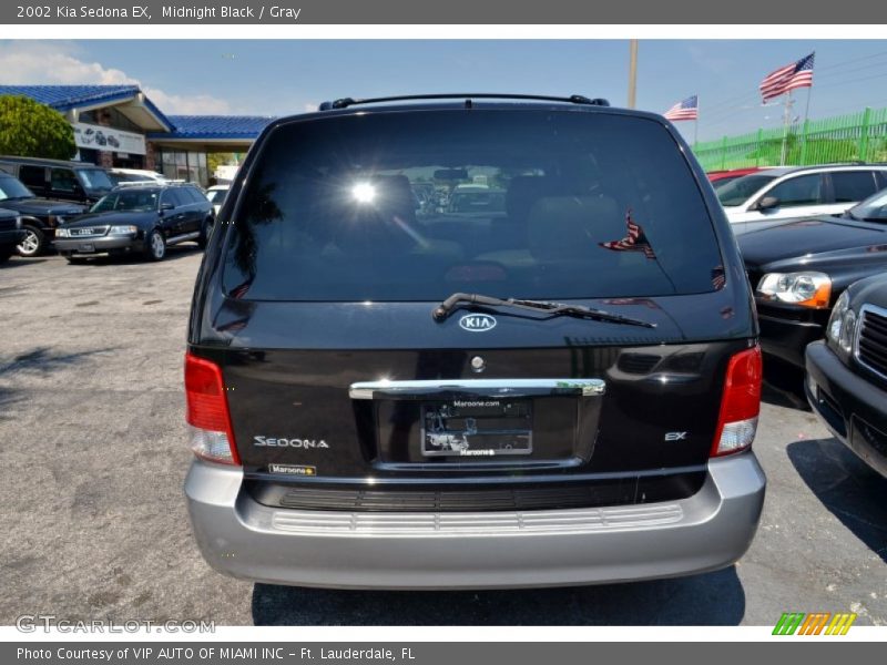 Midnight Black / Gray 2002 Kia Sedona EX