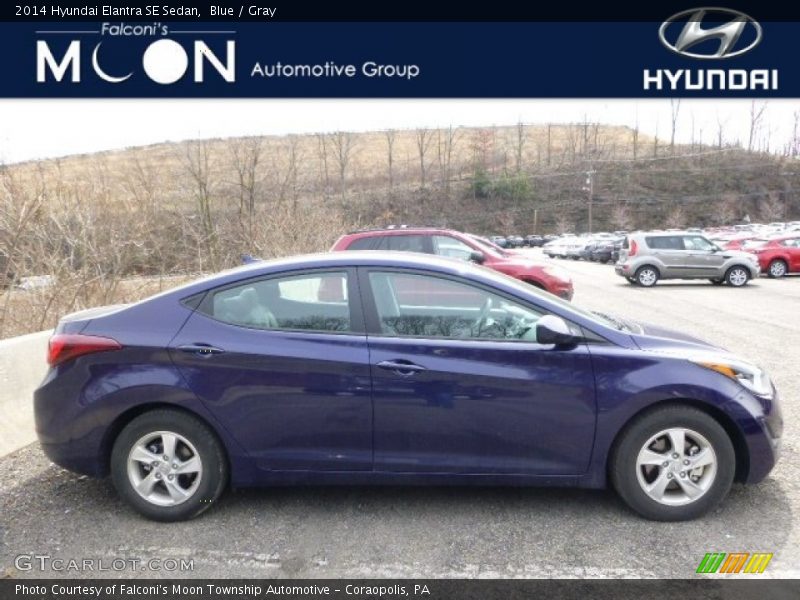 Blue / Gray 2014 Hyundai Elantra SE Sedan