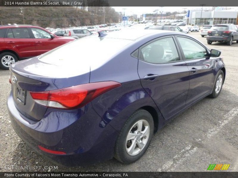 Blue / Gray 2014 Hyundai Elantra SE Sedan
