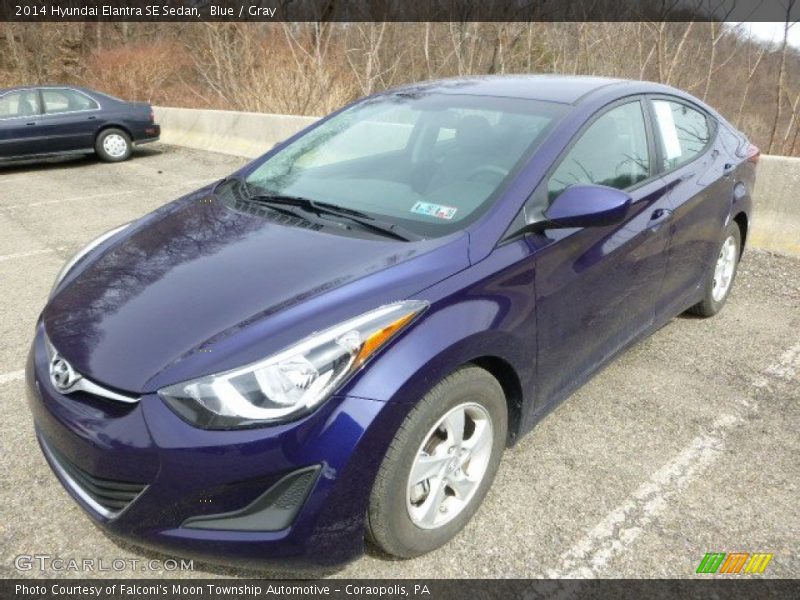 Blue / Gray 2014 Hyundai Elantra SE Sedan