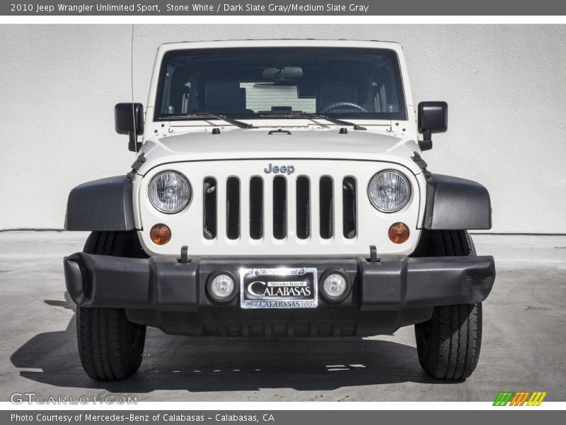 Stone White / Dark Slate Gray/Medium Slate Gray 2010 Jeep Wrangler Unlimited Sport