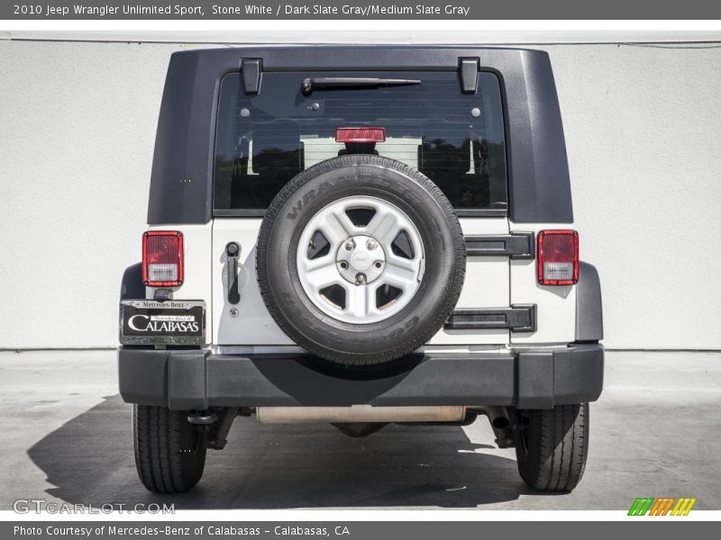 Stone White / Dark Slate Gray/Medium Slate Gray 2010 Jeep Wrangler Unlimited Sport