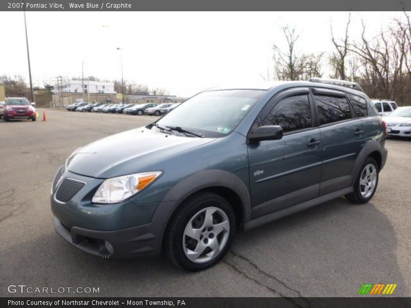 Wave Blue / Graphite 2007 Pontiac Vibe