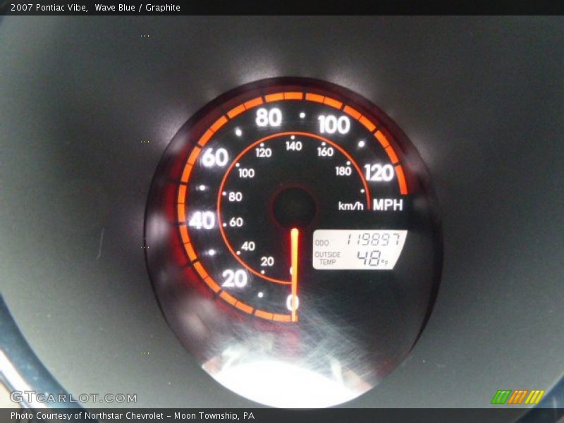 Wave Blue / Graphite 2007 Pontiac Vibe