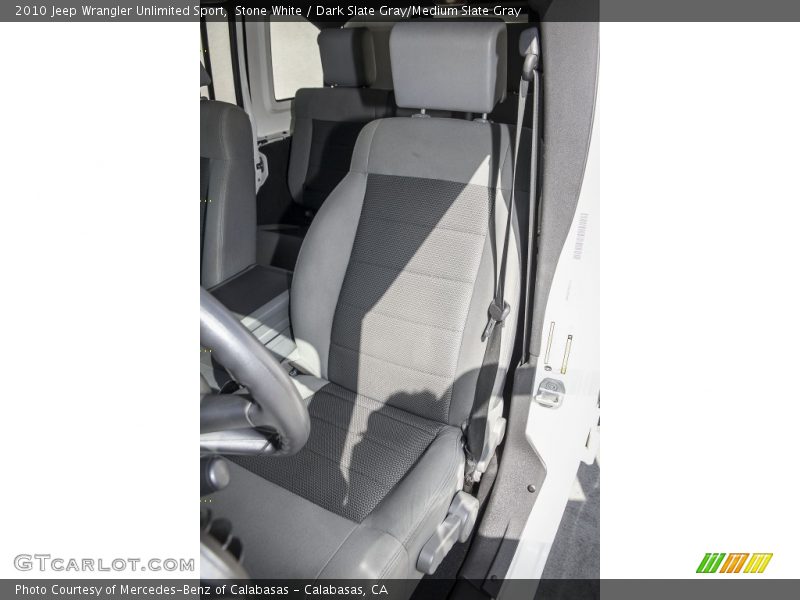 Stone White / Dark Slate Gray/Medium Slate Gray 2010 Jeep Wrangler Unlimited Sport