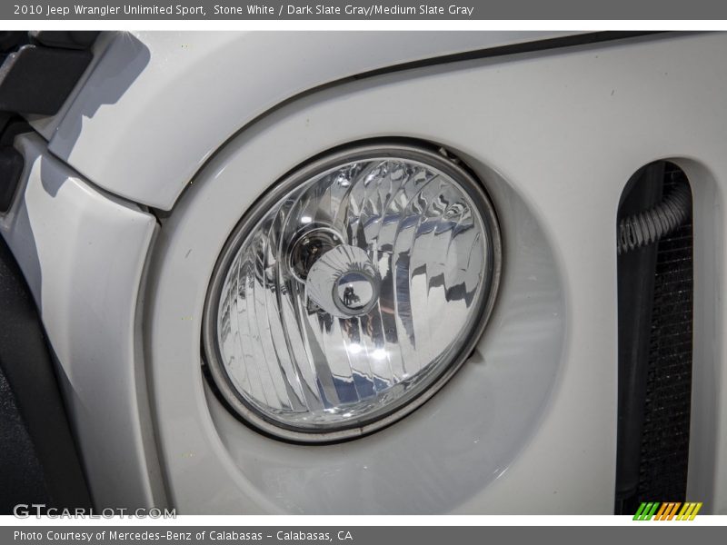 Stone White / Dark Slate Gray/Medium Slate Gray 2010 Jeep Wrangler Unlimited Sport