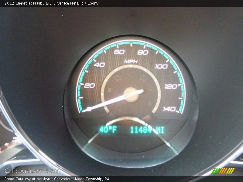Silver Ice Metallic / Ebony 2012 Chevrolet Malibu LT