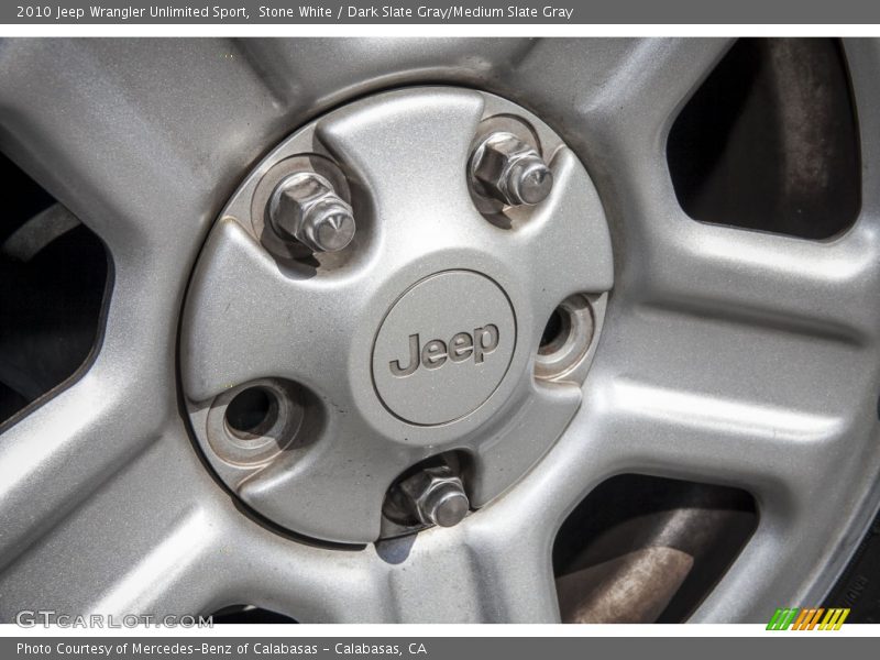 Stone White / Dark Slate Gray/Medium Slate Gray 2010 Jeep Wrangler Unlimited Sport