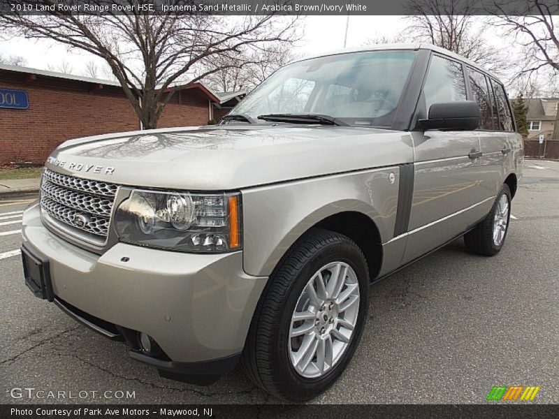 Ipanema Sand Metallic / Arabica Brown/Ivory White 2010 Land Rover Range Rover HSE