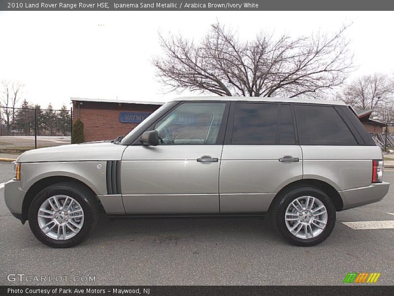 Ipanema Sand Metallic / Arabica Brown/Ivory White 2010 Land Rover Range Rover HSE