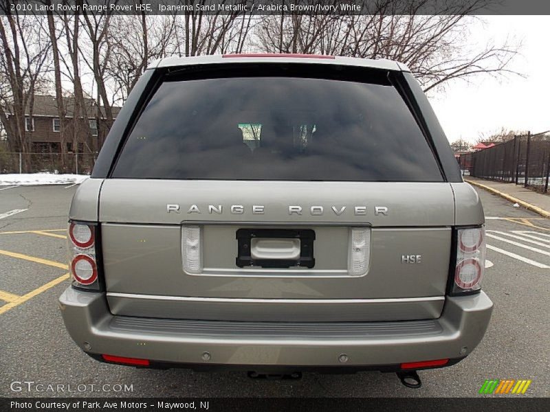 Ipanema Sand Metallic / Arabica Brown/Ivory White 2010 Land Rover Range Rover HSE