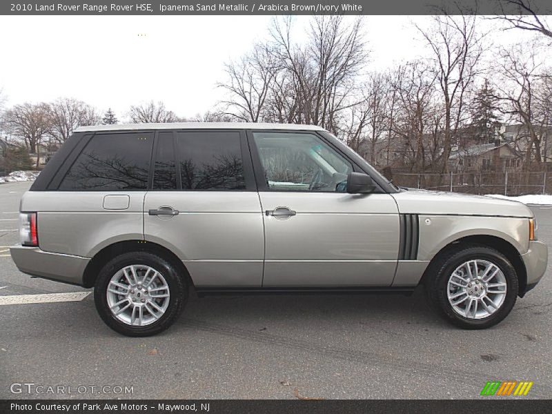 Ipanema Sand Metallic / Arabica Brown/Ivory White 2010 Land Rover Range Rover HSE