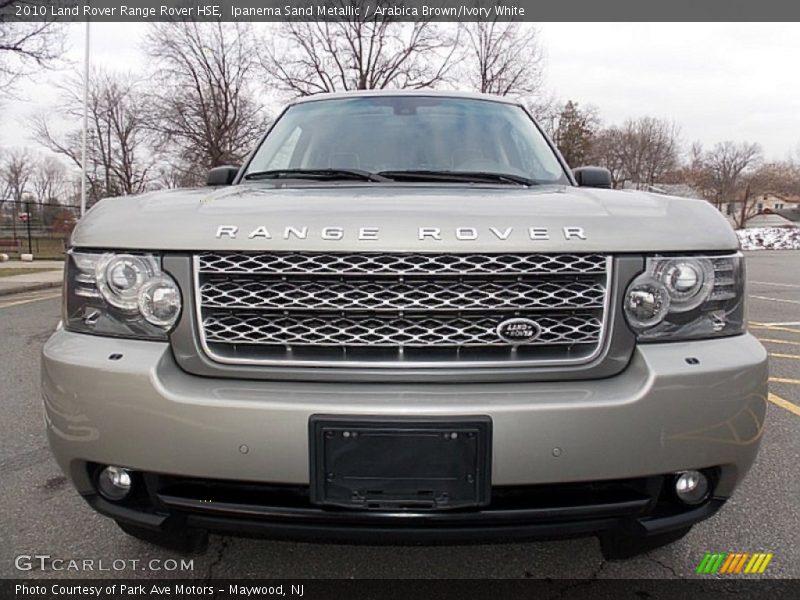 Ipanema Sand Metallic / Arabica Brown/Ivory White 2010 Land Rover Range Rover HSE