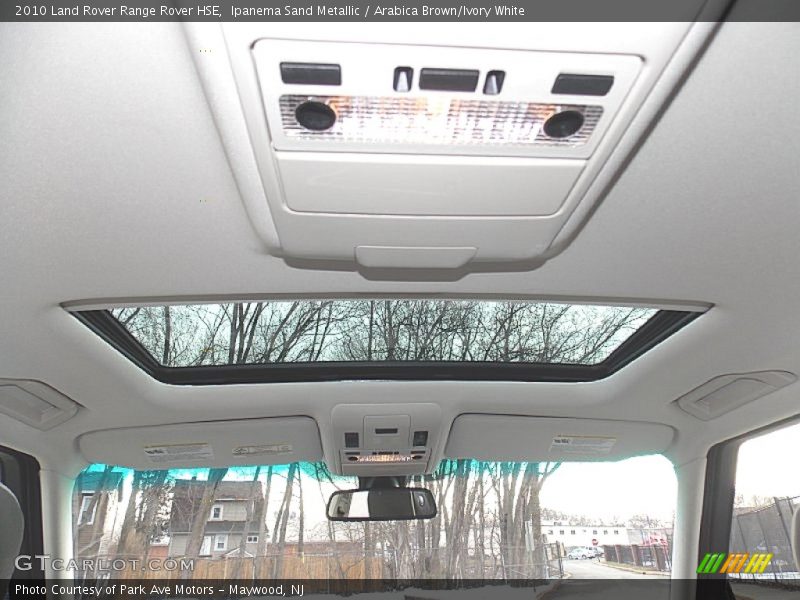 Ipanema Sand Metallic / Arabica Brown/Ivory White 2010 Land Rover Range Rover HSE
