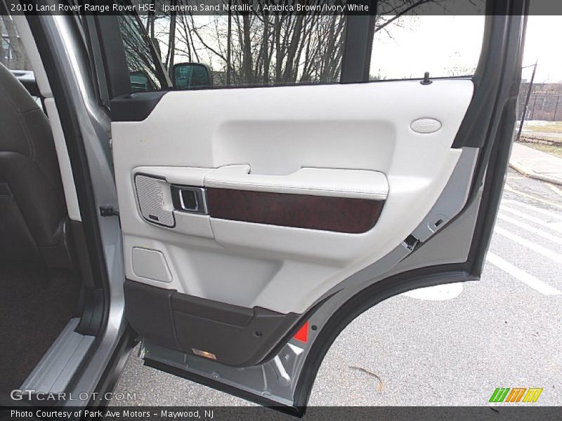 Ipanema Sand Metallic / Arabica Brown/Ivory White 2010 Land Rover Range Rover HSE