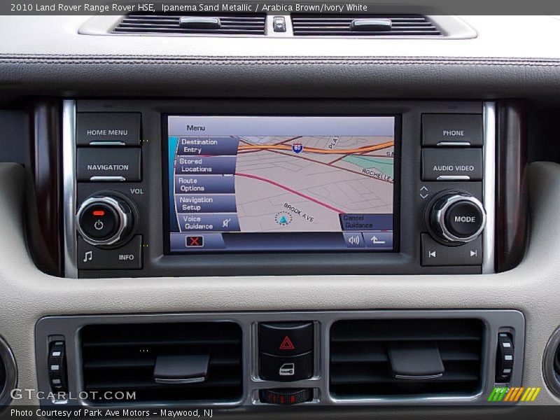 Ipanema Sand Metallic / Arabica Brown/Ivory White 2010 Land Rover Range Rover HSE