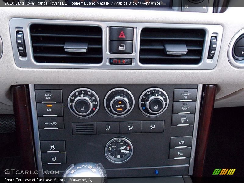 Ipanema Sand Metallic / Arabica Brown/Ivory White 2010 Land Rover Range Rover HSE