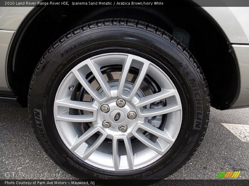Ipanema Sand Metallic / Arabica Brown/Ivory White 2010 Land Rover Range Rover HSE