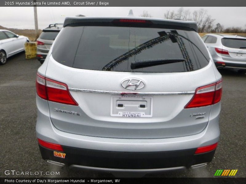 Circuit Silver / Beige 2015 Hyundai Santa Fe Limited AWD