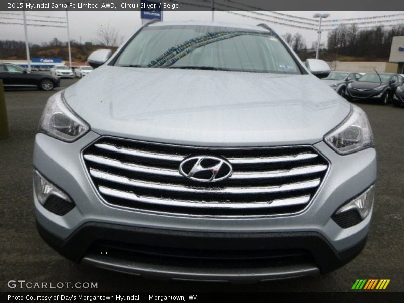 Circuit Silver / Beige 2015 Hyundai Santa Fe Limited AWD