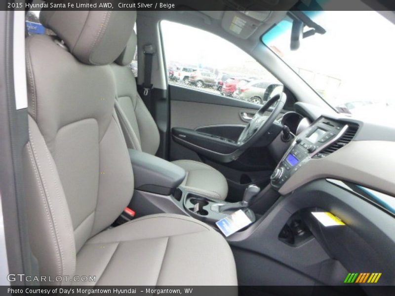Circuit Silver / Beige 2015 Hyundai Santa Fe Limited AWD